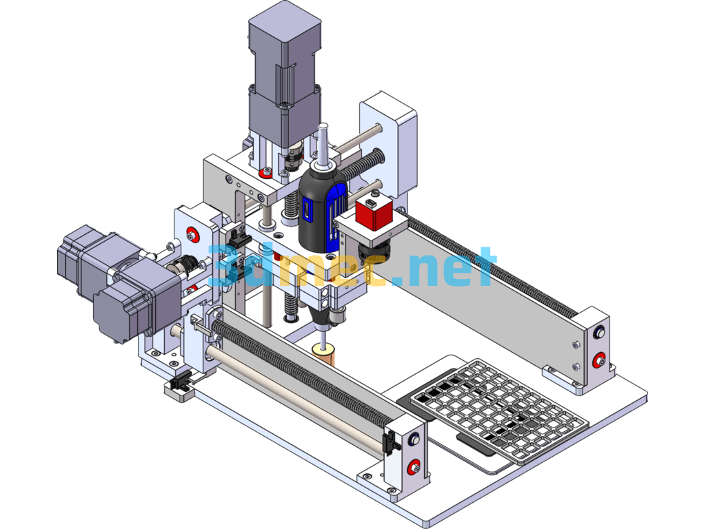 CNC Engraving Machine - 3D Model SolidWorks Free Download