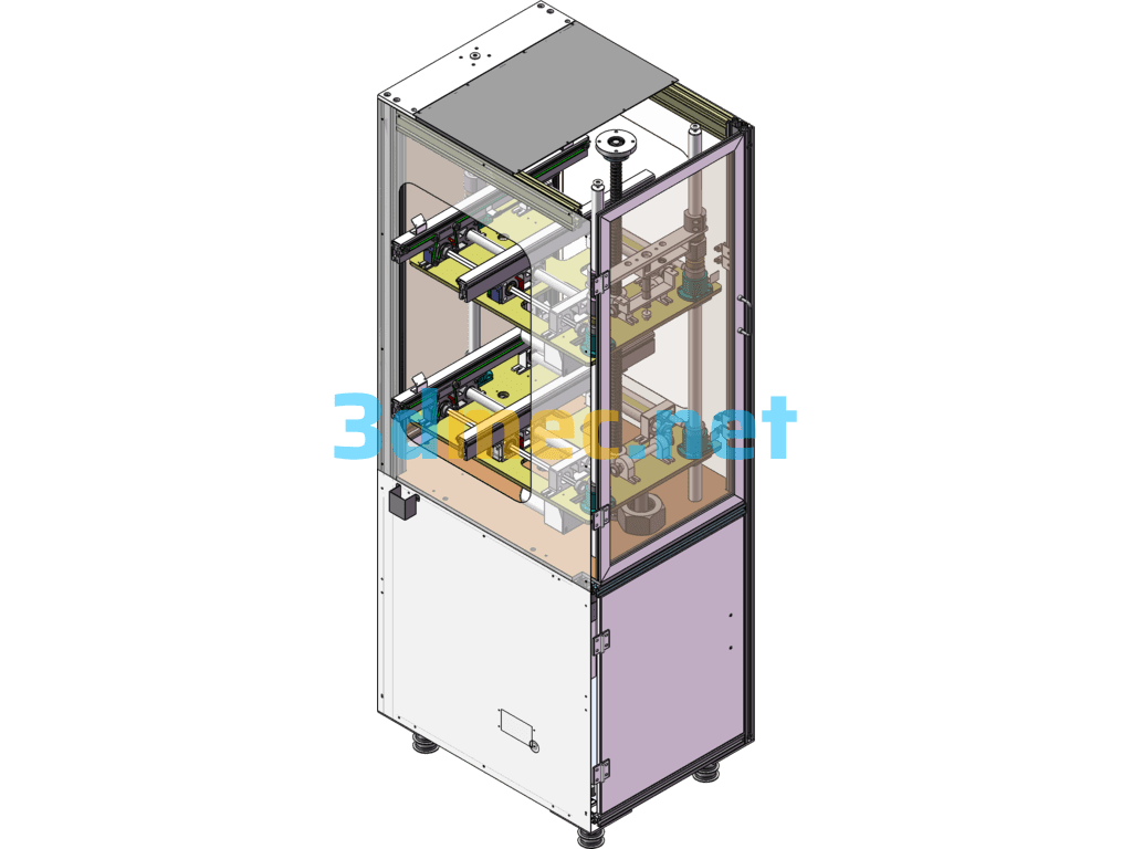 Non-Standard Automatic Screw Lift - 3D Model SolidWorks Free Download