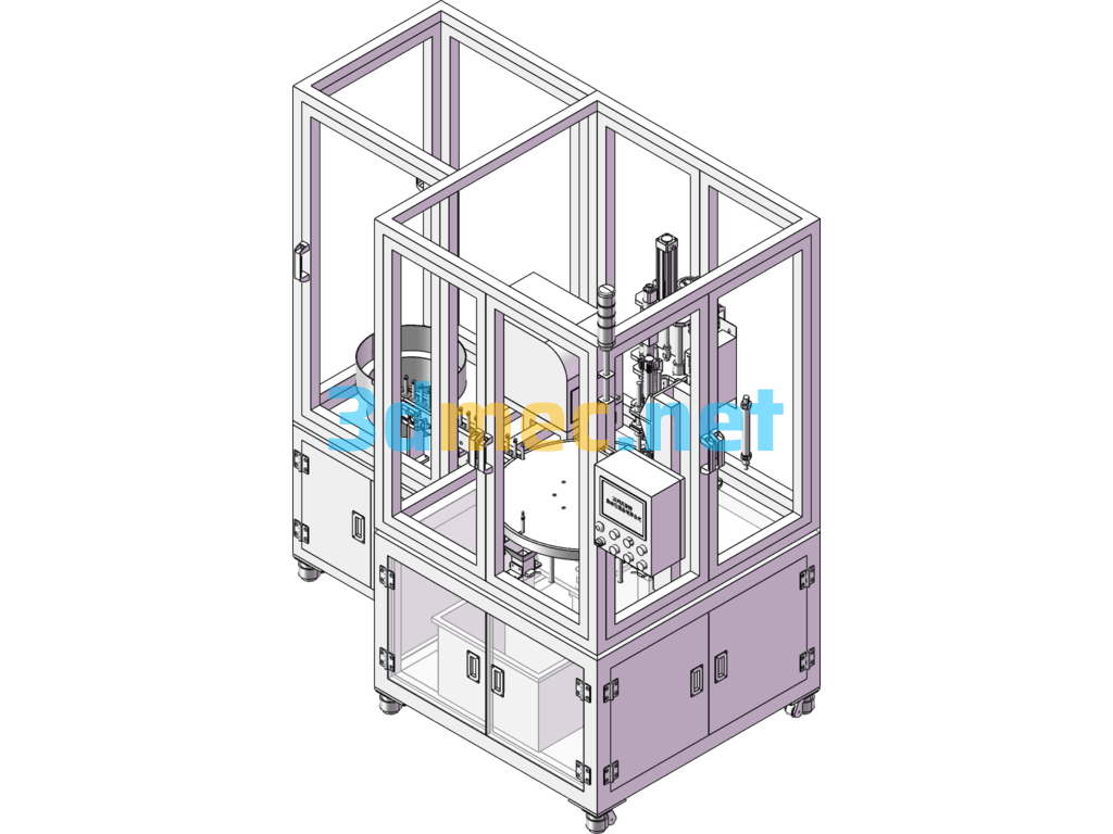 Automatic Feeding Screw Locking Machine SW Design - 3D Model SolidWorks Free Download