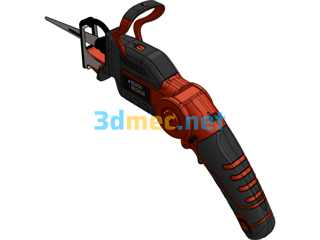 Electric Saw - 3D Model SolidWorks Free Download