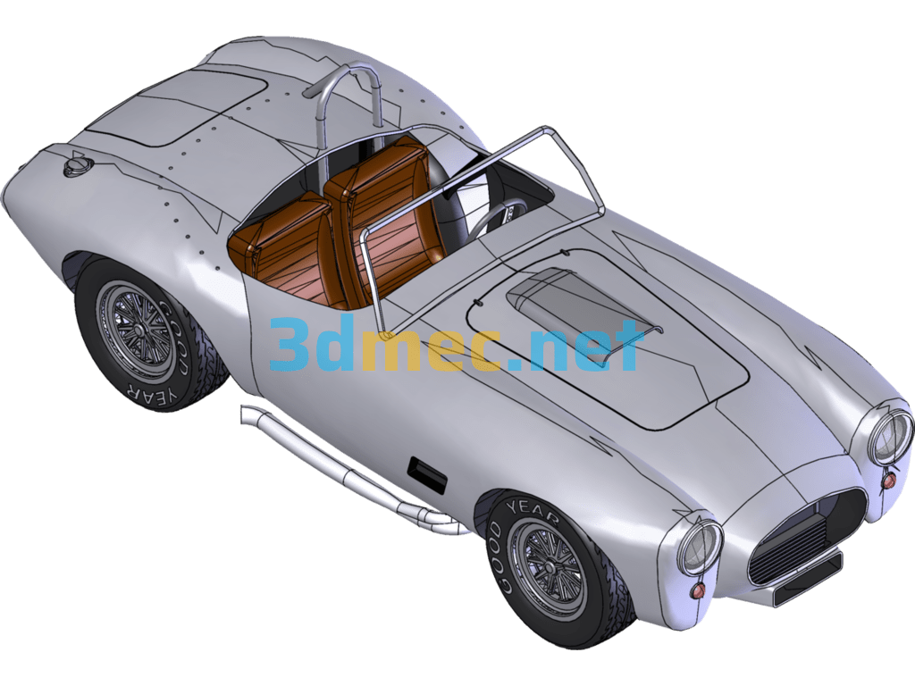 Shelby Cobra 427 Sports Car - 3D Model SolidWorks Free Download