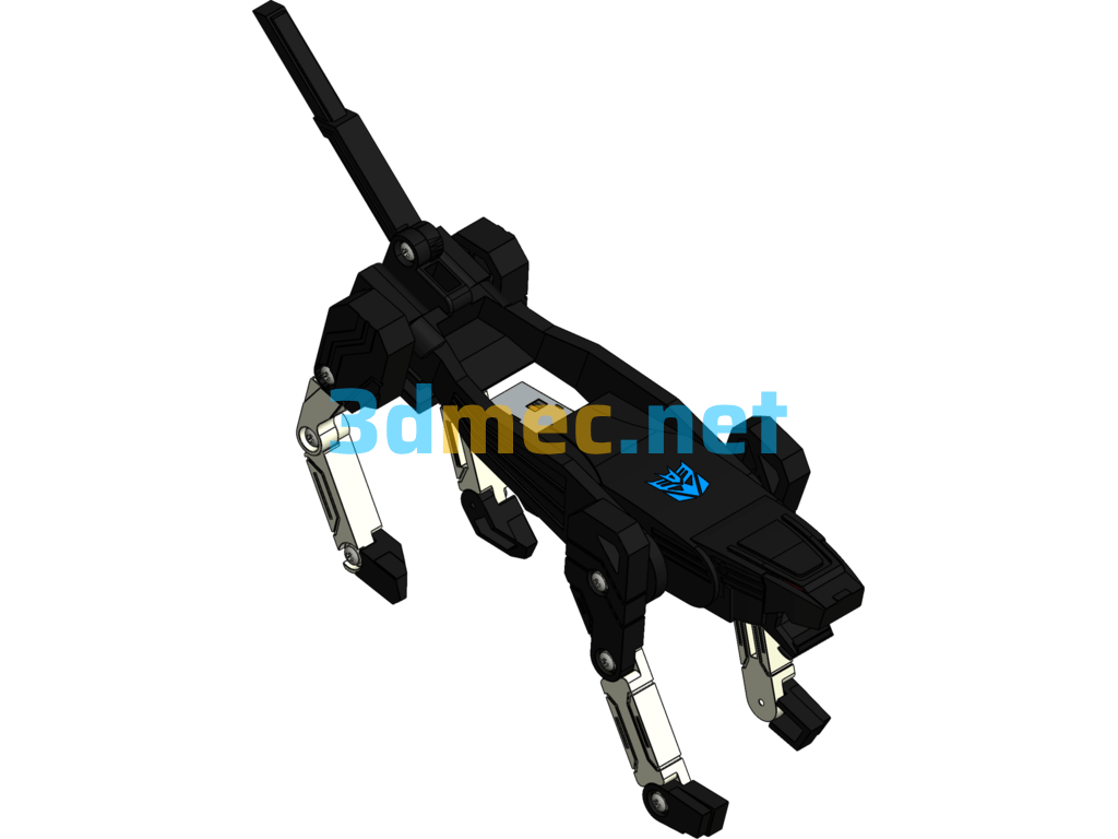 Foldable Black Panther USB Flash Drive - 3D Model SolidWorks Free Download