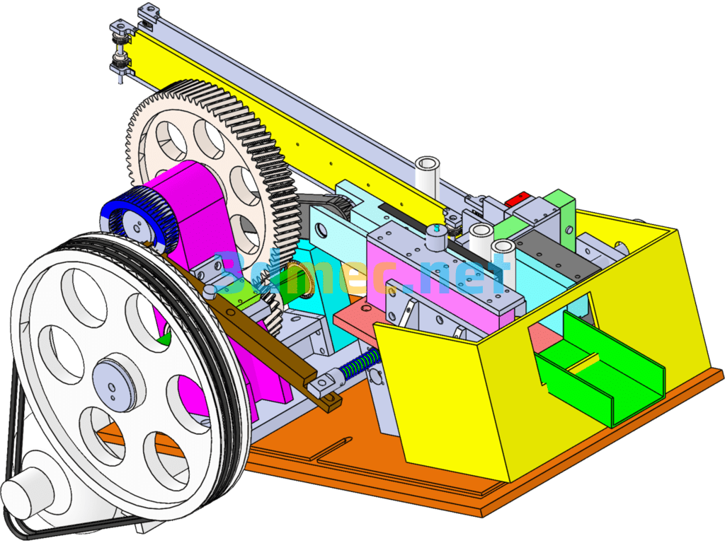 Flat Thread Rolling Machine (Thread Rolling Machine) - 3D Model SolidWorks Free Download