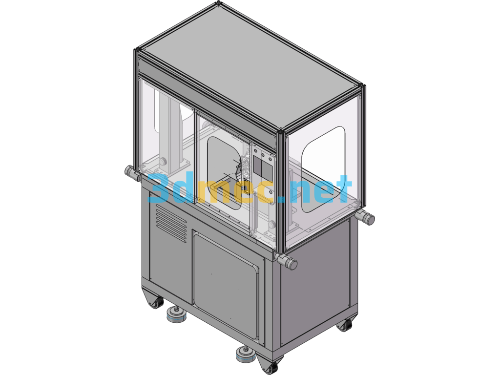 Crankcase Processing Machine. Non-Standard Automation Equipment - 3D Model SolidWorks Free Download