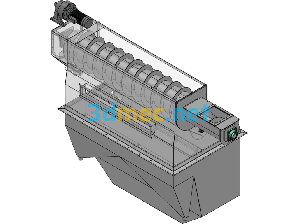 160 Tons Curtain Separator, Sand And Dust Separator - 3D Model SolidWorks Free Download