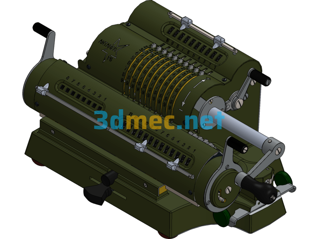 Italian Mechanical Calculator - 3D Model SolidWorks Free Download