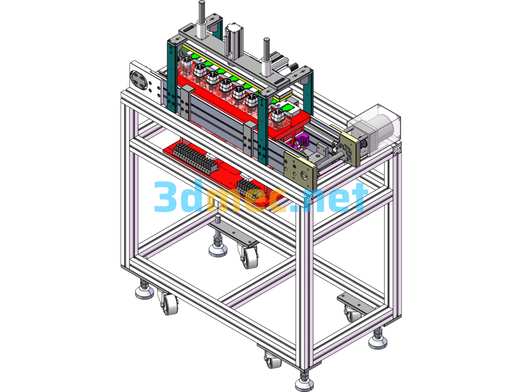 Mobile Phone USB Charger Plug Power Test Machine Non-Standard Equipment - 3D Model SolidWorks Free Download