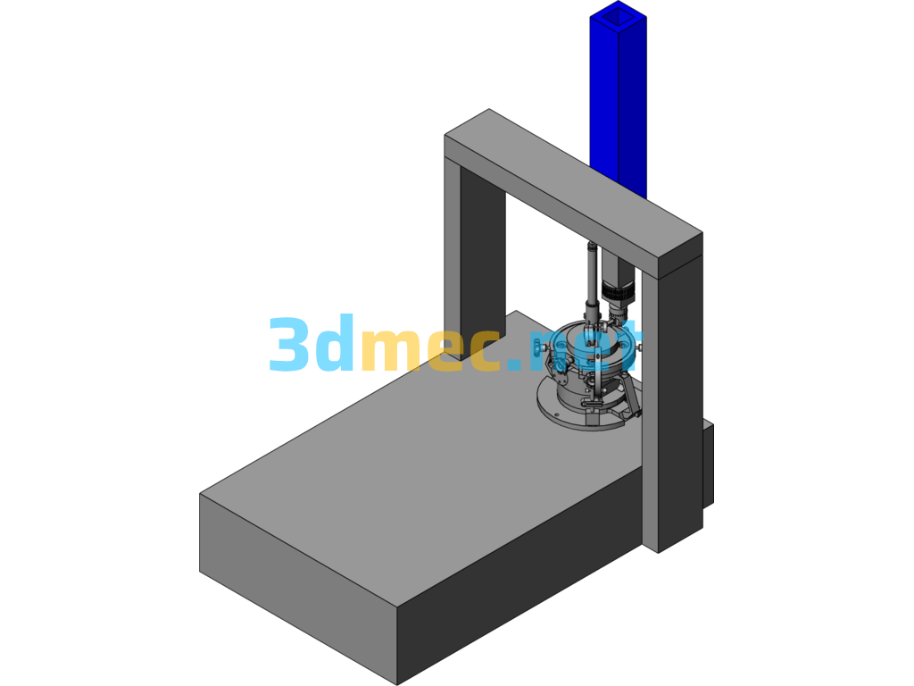 Rotating Measuring Equipment - 3D Model SolidWorks SolidEdge Free Download