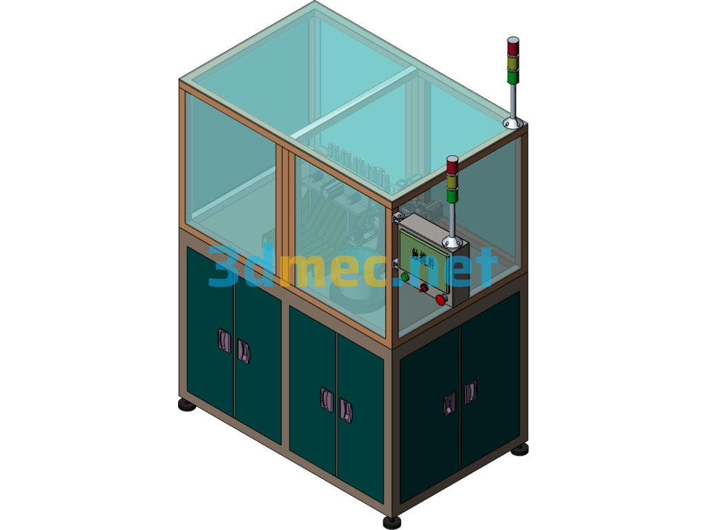 Metal Casing Full Size Testing Equipment - 3D Model SolidWorks Free Download