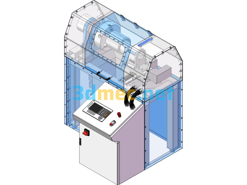 Steel Pipe Chamfering Machine SW Design - 3D Model SolidWorks Free Download