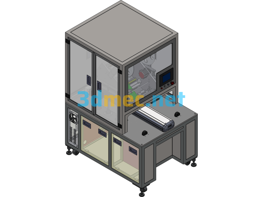 Non-Standard Film Laminating Machine - 3D Model SolidWorks Free Download