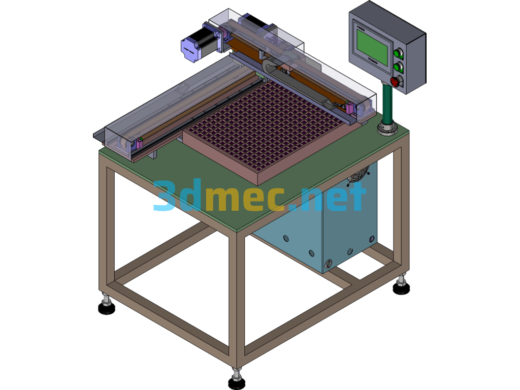 Battery Automatic Counting Machine - 3D Model SolidWorks Free Download