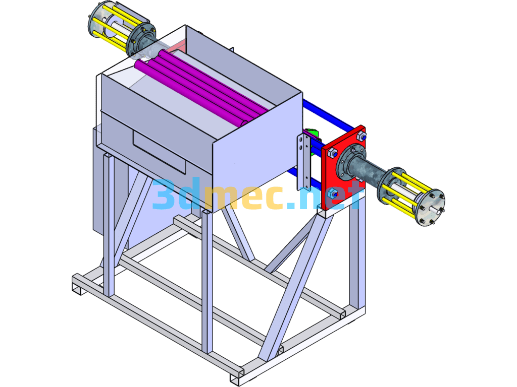 Tube Shrinking Machine - 3D Model SolidWorks Free Download