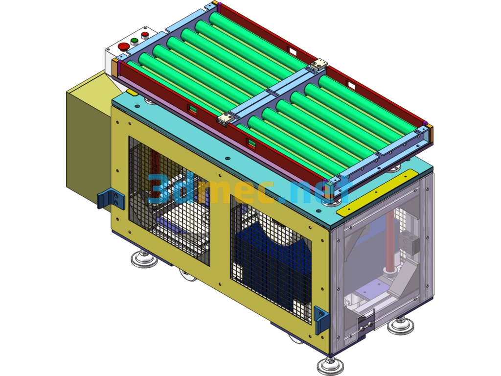 Automatic Hydraulic Lift - 3D Model SolidWorks Free Download