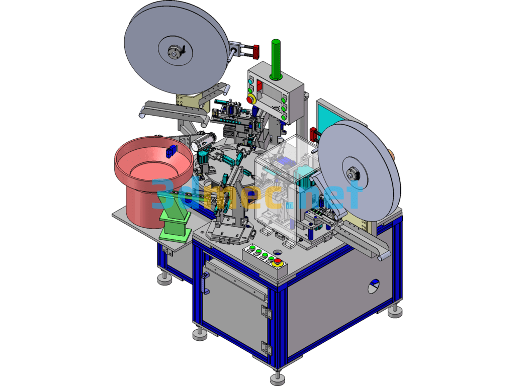 Hardware Automatic Assembly Machine - 3D Model SolidWorks Free Download