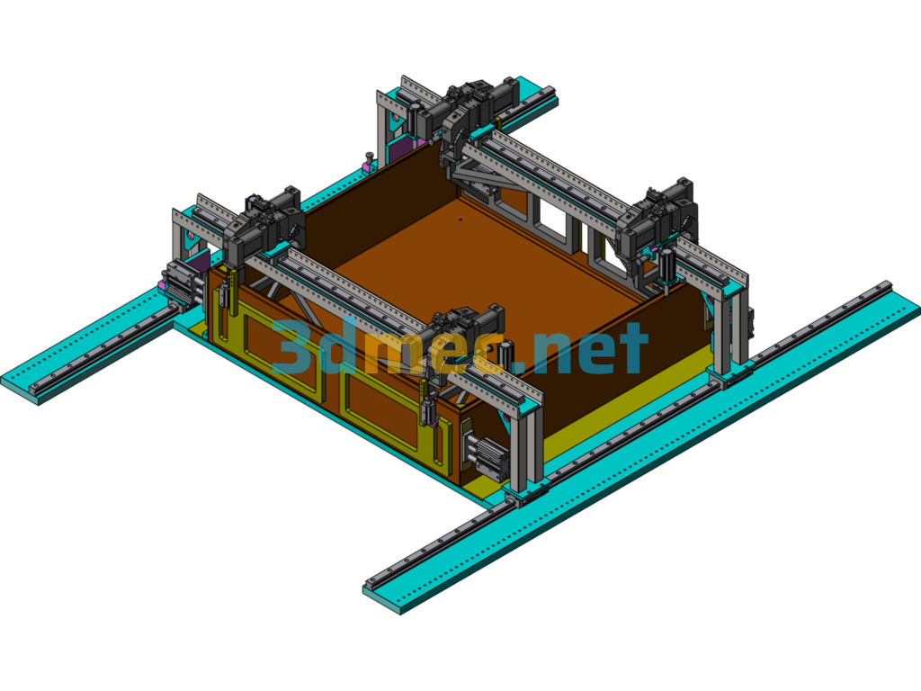 Electrical Box Assembly Welding Equipment - 3D Model SolidWorks Free Download