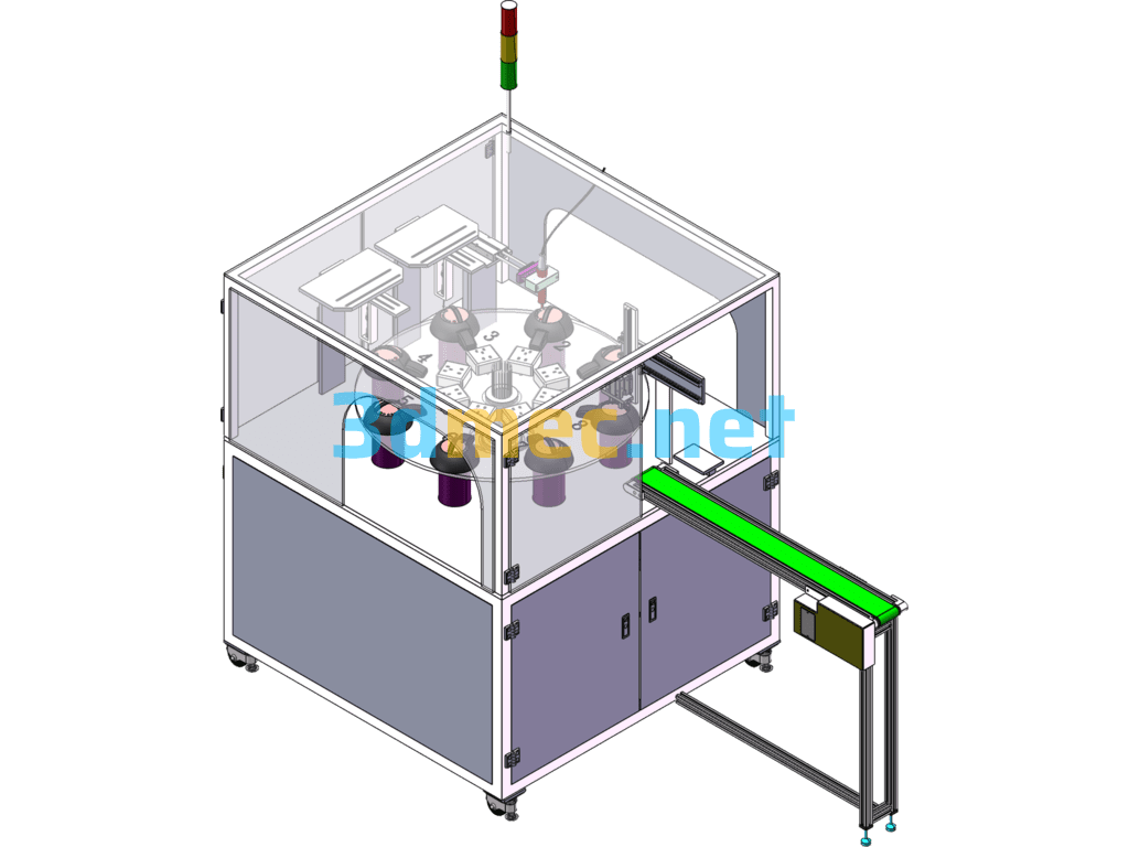 Rotary Soymilk Machine Test Equipment Diagram - 3D Model SolidWorks Free Download