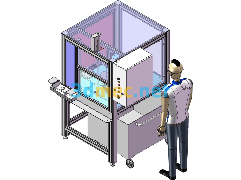 Aluminum Processing Automatic Cutting Machine - 3D Model SolidWorks Free Download