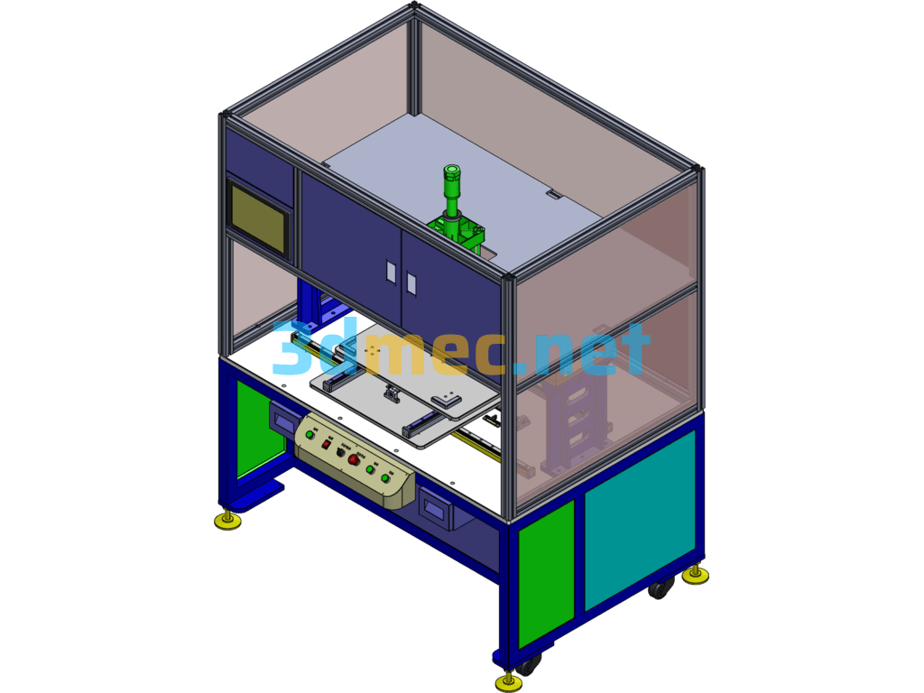 Automatic Pressing Machine (Stable And Reliable Performance) - 3D Model SolidWorks Free Download