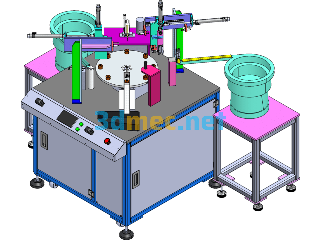 Headphone Assembly And Dispensing Machine, Turntable Non-Standard Automation Equipment - 3D Model SolidWorks Free Download