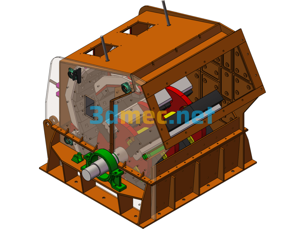 PF1520 Impact Crusher - 3D Model SolidWorks Free Download