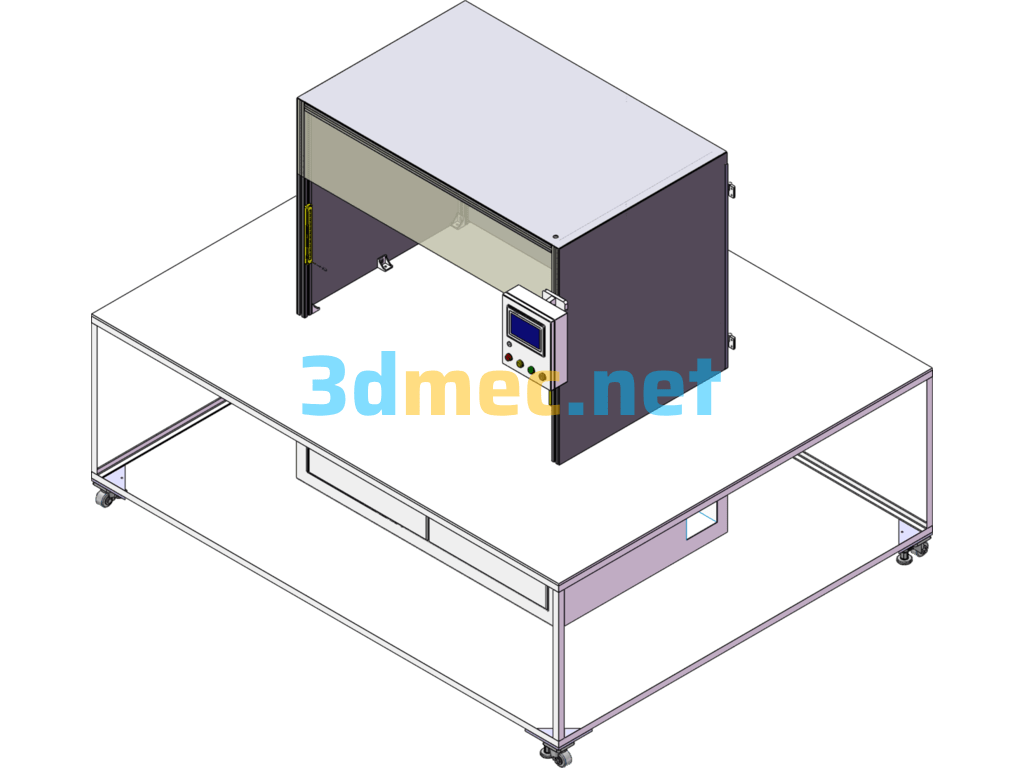 Equipment Box Assembly-Template (Parametrically Driven, Editable) - 3D Model SolidWorks Free Download