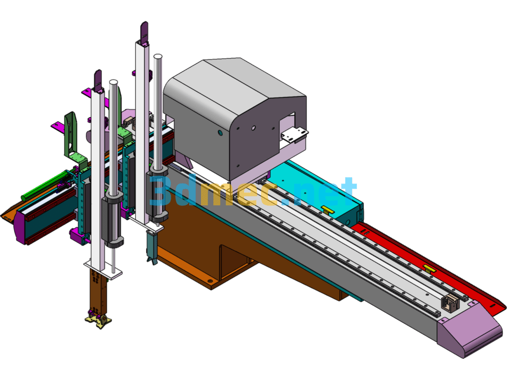 850 Servo Driven Manipulator Horizontal Travel Type - Single Section Type - 3D Model SolidWorks Free Download