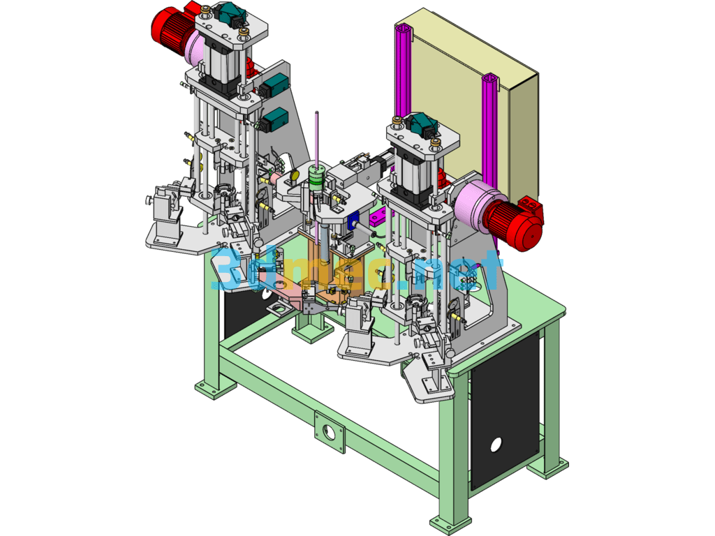 Motor Rotor Welding And Inspection Equipment, Non-Standard Automation Machines - 3D Model SolidWorks Free Download