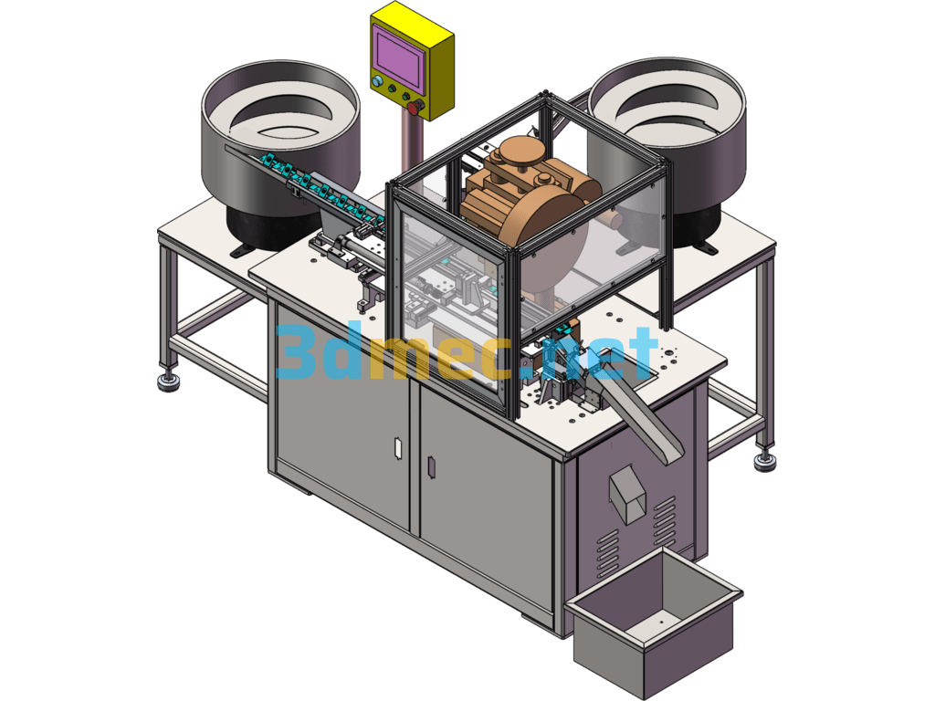 T-Nut Automatic Assembly Machine - 3D Model SolidWorks Free Download