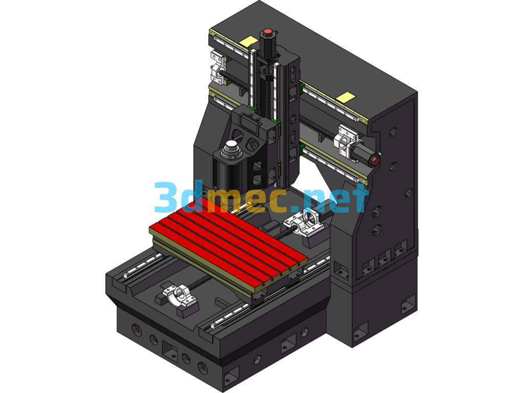 Small CNC Milling Machine - 3D Model SolidWorks Free Download