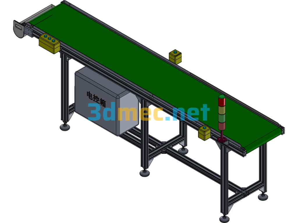 2500 Conveyor Lines, Automated Conveyors - 3D Model SolidWorks Free Download