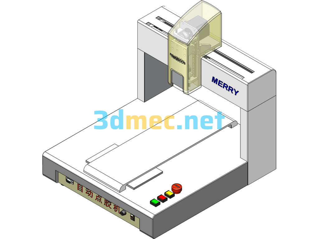 Three-Axis Automatic Dispensing Machine - 3D Model SolidWorks Free Download