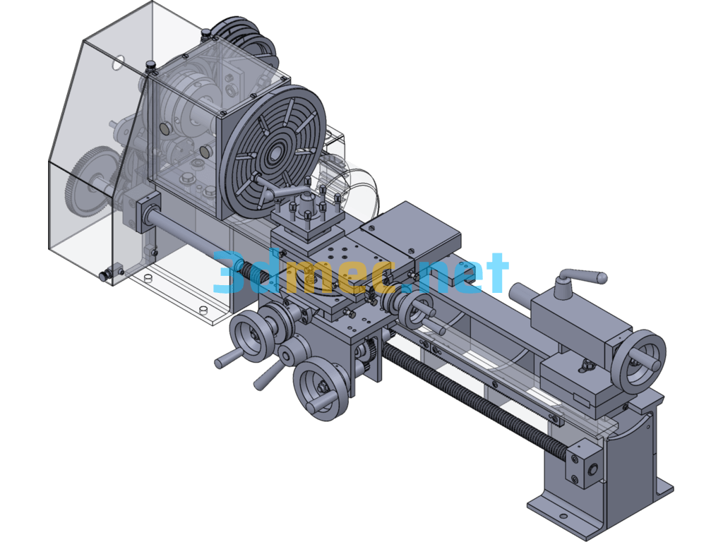 Micro Lathe - 3D Model SolidWorks Free Download