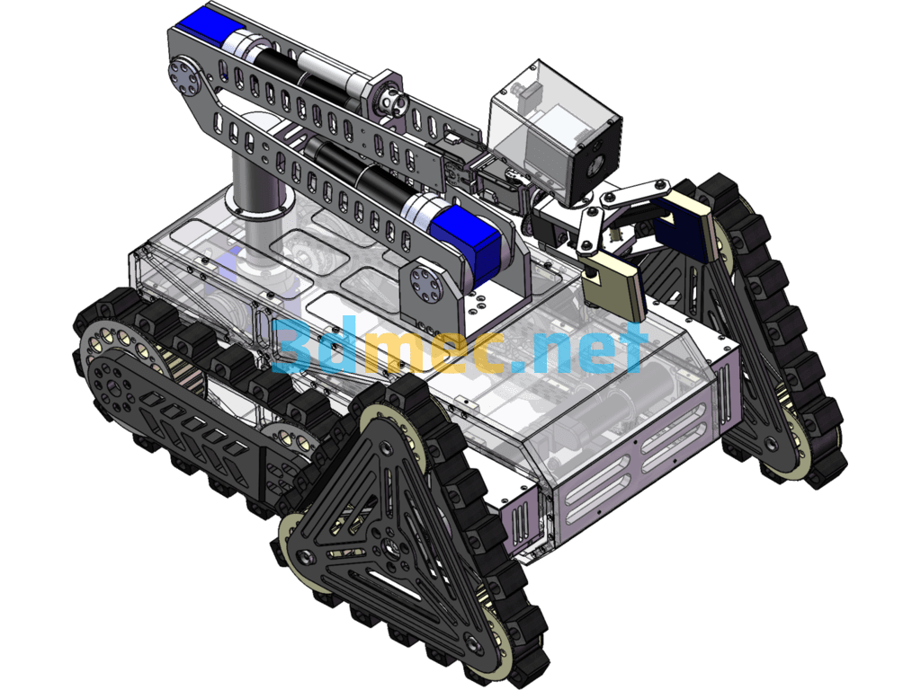 Mobile Rescue Robot - 3D Model SolidWorks Free Download