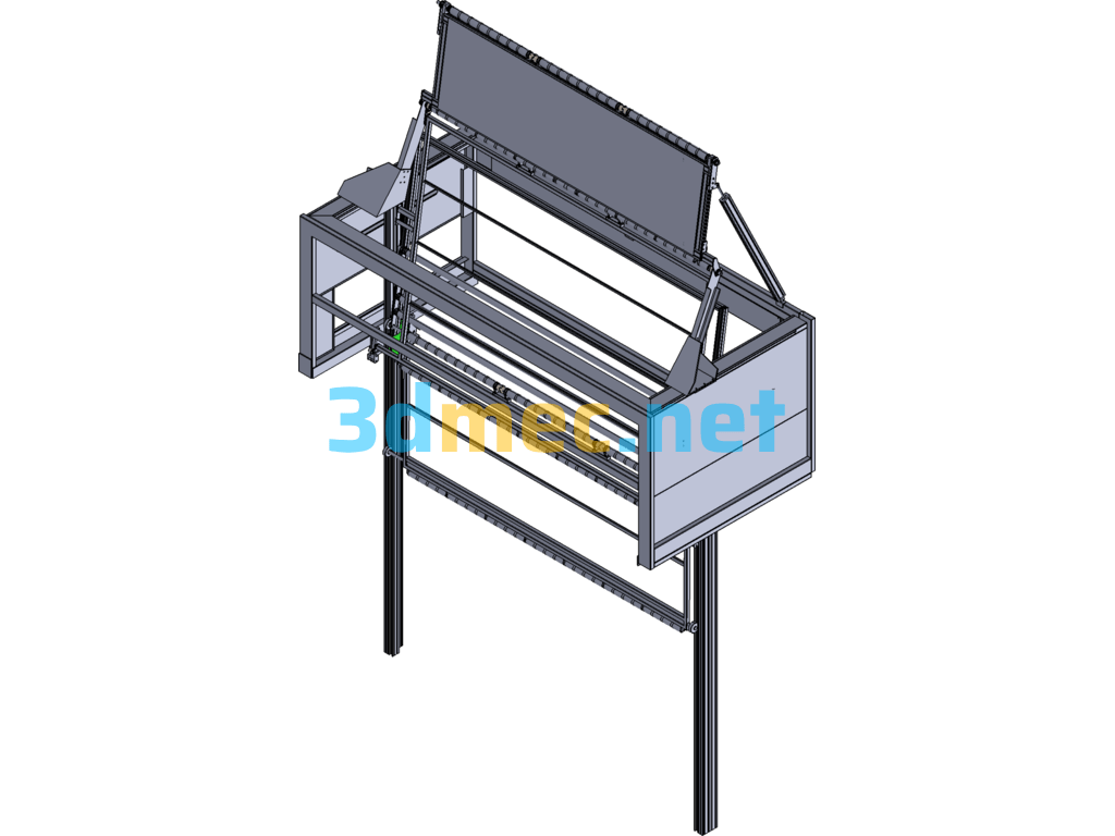 Leather Conveyor Structure (Imitated Foreign Machinery) - 3D Model SolidWorks Free Download