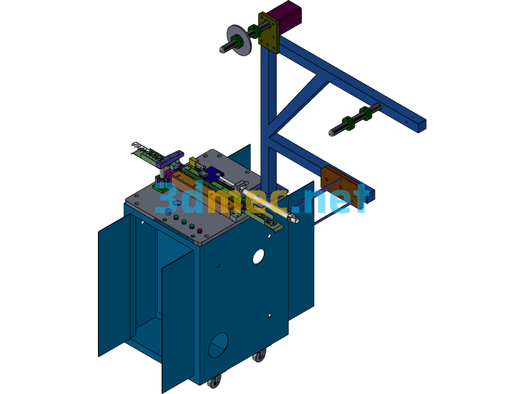 Automatic Terminal PIN Cutting Machine - 3D Model SolidWorks Free Download