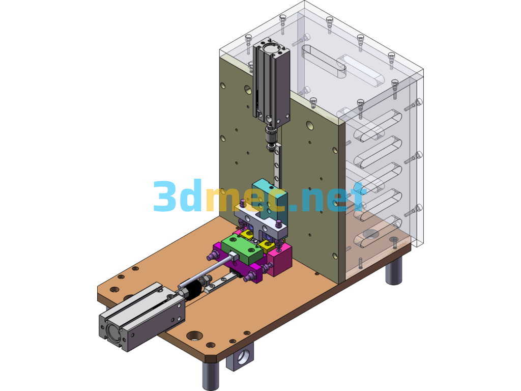 USB Test Fixture, USB3.0 Electrical Test Fixture - 3D Model SolidWorks Free Download