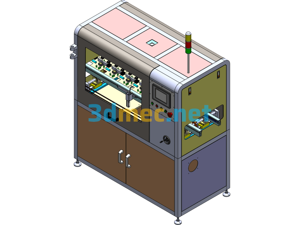 Automated AV Testing Machine - 3D Model SolidWorks Free Download