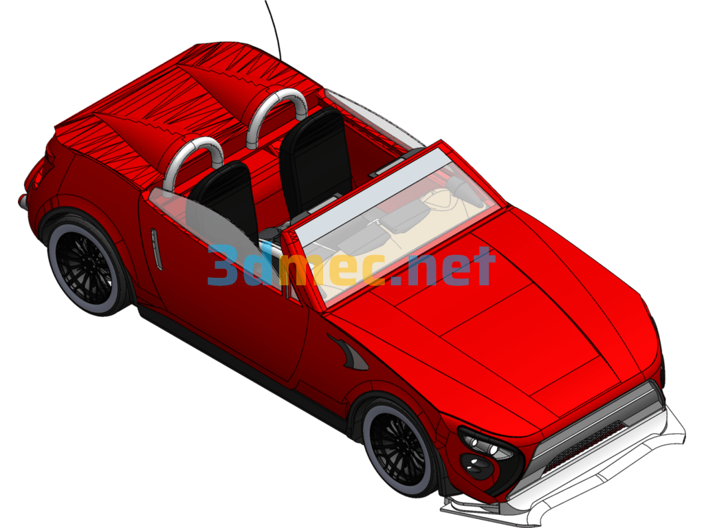 TBO Logo Convertible - 3D Model SolidWorks Free Download