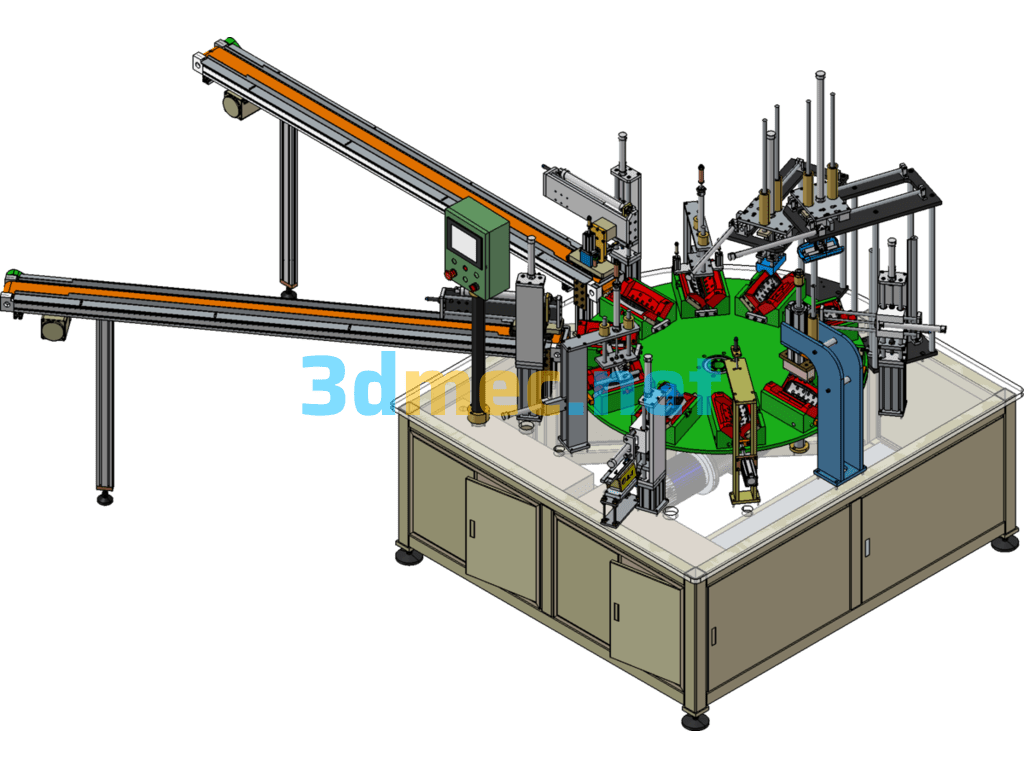 Glasses Case Assembly Machine (Non-Standard Automatic Assembly Machine) - 3D Model SolidWorks Free Download