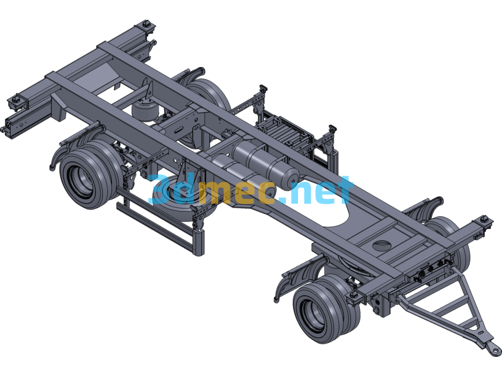 Trailer Chassis - 3D Model SolidWorks Free Download