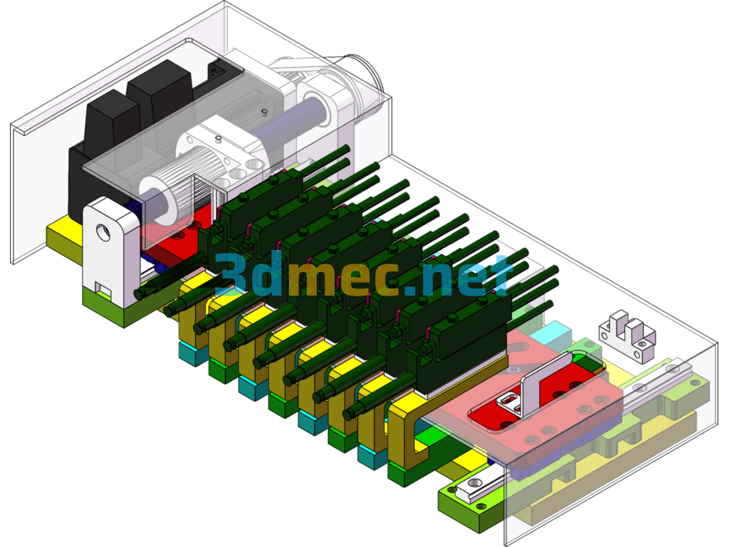 Cam Slot Variable Pitch Mechanism (Material Distribution Mechanism) - 3D Model SolidWorks Free Download