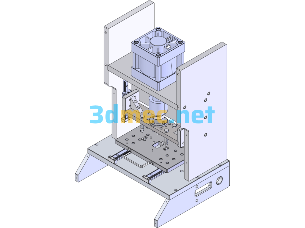 Automatic Pneumatic Riveting Machine - 3D Model SolidWorks Free Download