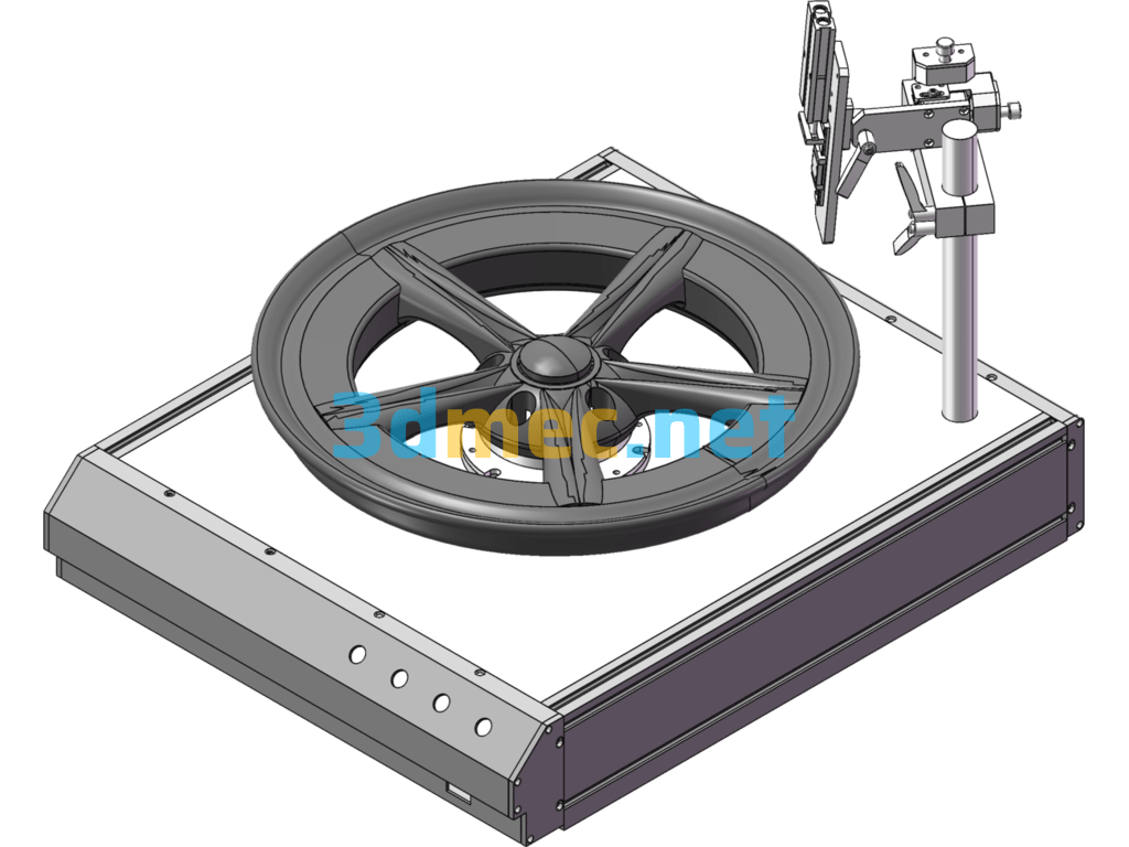 Wheel Hub Dispensing Machine, Round Dispensing Machine - 3D Model SolidWorks Free Download