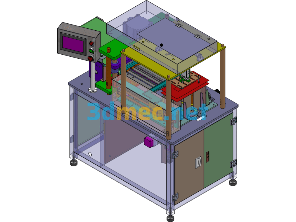 Battery Electrode Cutting Machine/Cutting Machine - 3D Model SolidWorks Free Download