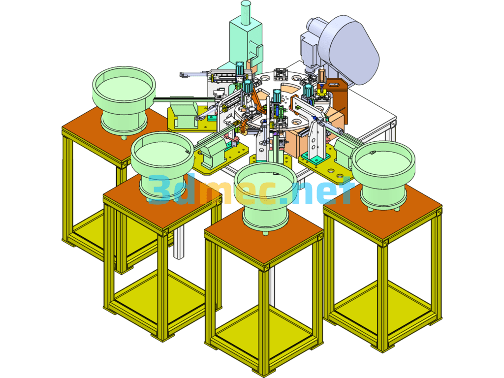 3M Copper Head Assembly Machine - 3D Model SolidWorks Free Download