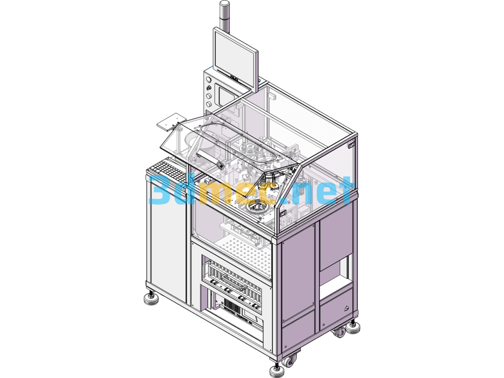 Mature Fully Automatic LED Spectrometer - 3D Model SolidWorks Free Download