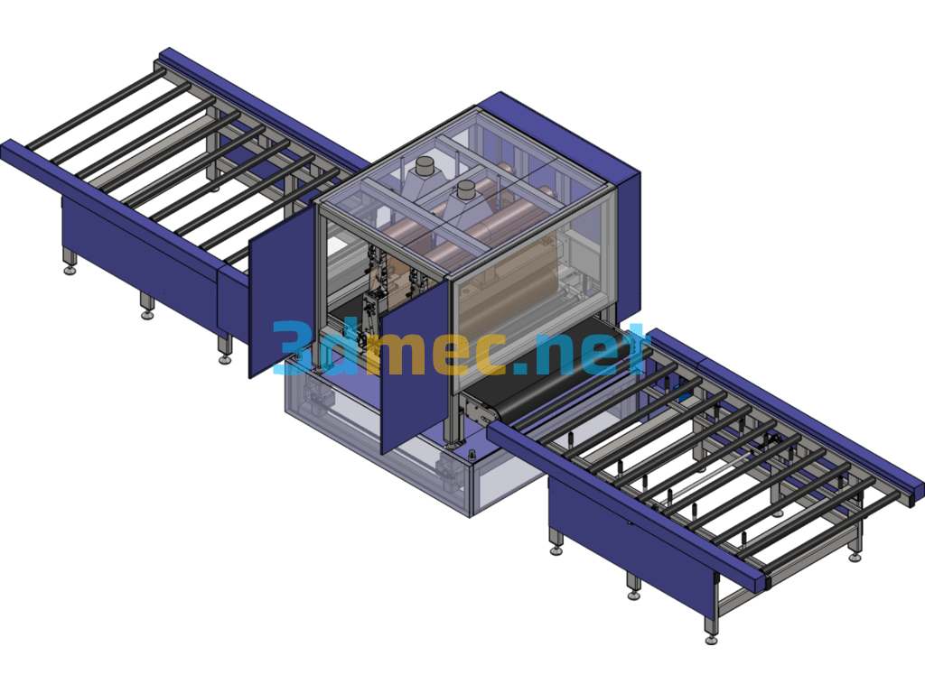 Non-Standard Automatic Sheet Metal Grinding Machine, Sheet Metal Grinding Machine - 3D Model SolidWorks Free Download