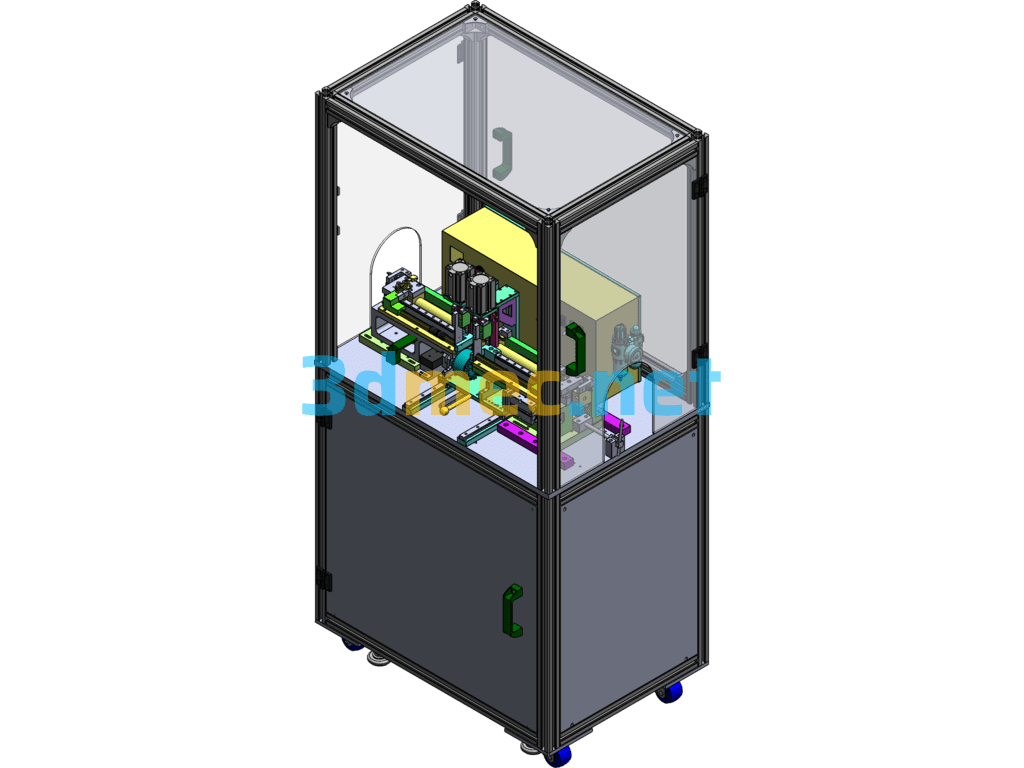 E-Type Circlip Assembly Machine - 3D Model SolidWorks Free Download