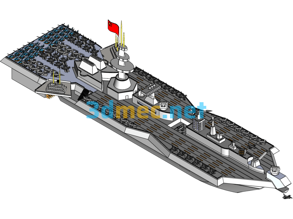 Supercarrier - 3D Model SolidWorks Free Download